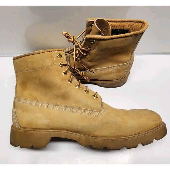 Timberland 10066 6 Inch Wheat Leather Boots Men\'s Size 11.5 M main image 5